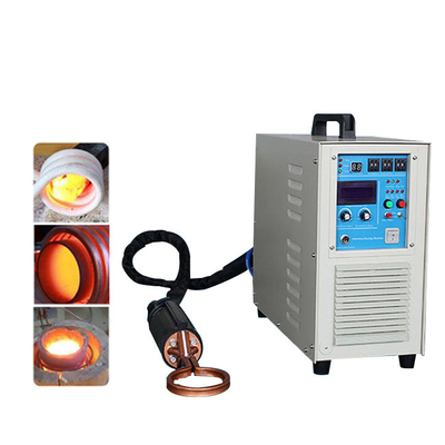 Máquina de aquecimento UHFI de 15KW para tratamento térmico de apagamento em fábrica de aço inoxidável taxa de fluxo de água de resfriamento rápido