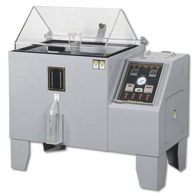 Câmara de ensaio eletrônica de corrosão de sal em spray de aço inoxidável de laboratório com ciclo de trabalho de continuidade padrão ASTM de 220v