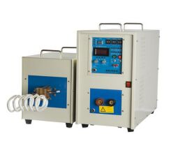 Máquina de aquecimento por indução de alta frequência 25KW com saída de 200-1200A e resfriamento de 0,06-0,12Mpa para conjunto de teste elétrico