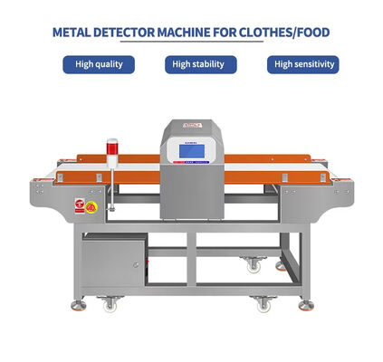Máquina Detector de Metal em Esteira para Segurança Alimentar