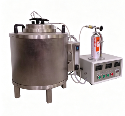 Aparelho de ensaio de temperatura de ignição de plástico com estrutura de aço inoxidável, ignição electrónica e tubo de escape removível para fornos de laboratório